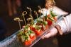 Food at cocktail hour in Grand Rotunda