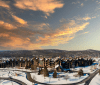 Grand Cascades Lodge in winter.